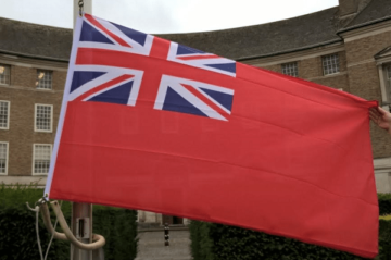 Red Ensign Flag raised to celebrate Merchant Navy Day