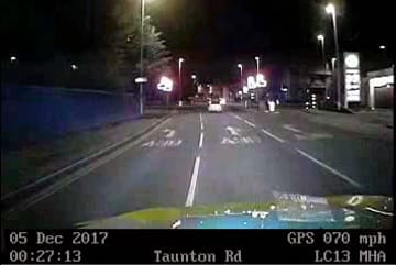Watch the 96mph Police pursuit in Bridgwater