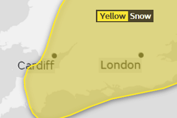 Yellow warning for snow issued