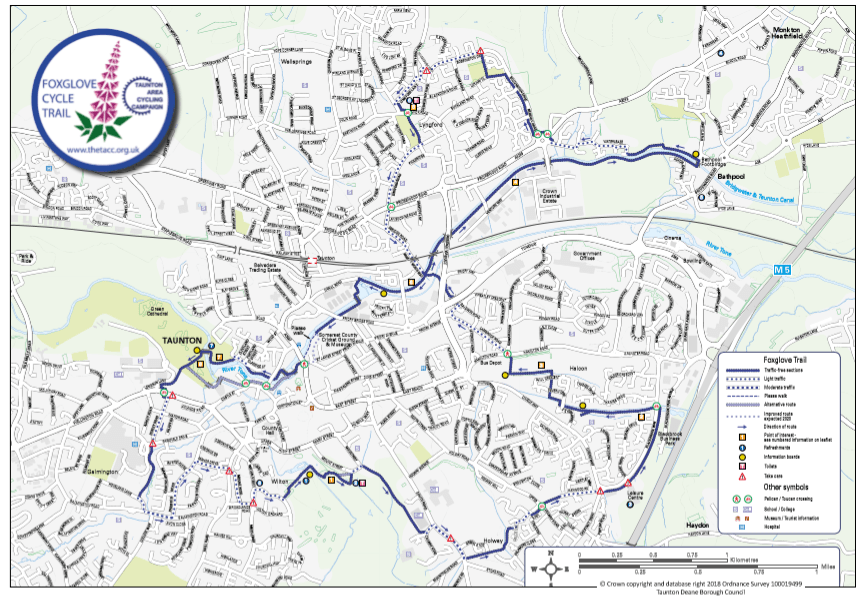 Mayor launches Taunton’s new Foxglove Cycle Trail