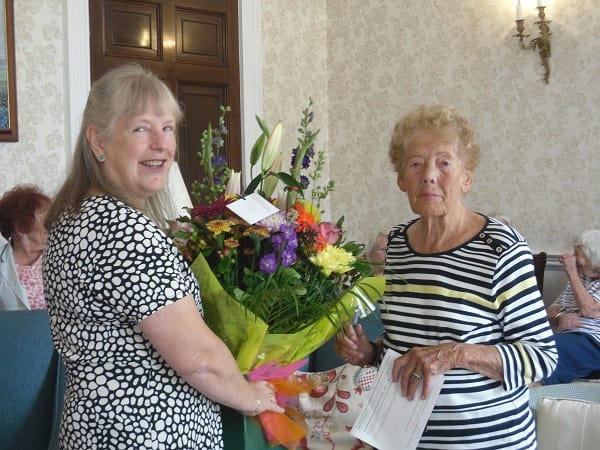 Volunteer Thanked for her 25 Years service