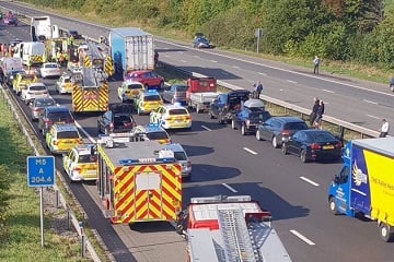 Two people die after horrific M5 crash