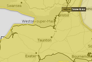 MET office issue yellow warning for snow & ice
