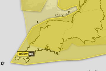 MET office issue warning for ice