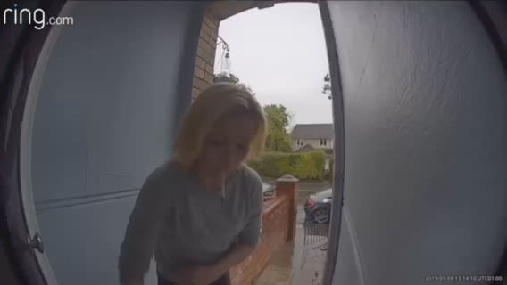 Parcel thief caught stealing on camera