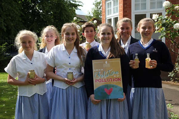 Pupils at Taunton School become beekeepers