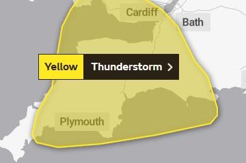 MET office issue yellow warning
